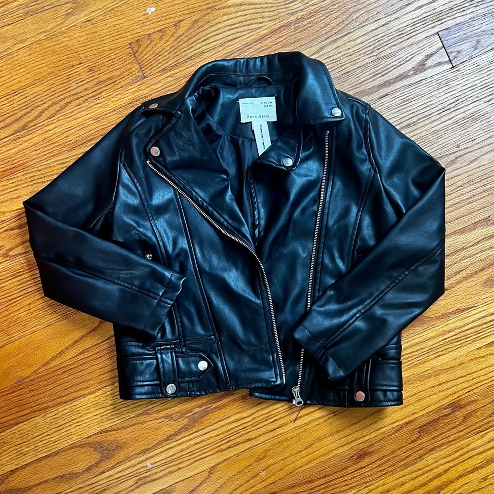 COPY - Zara Girls faux leather moto jacket